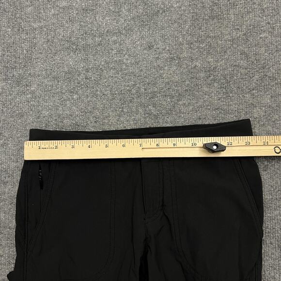 Athleta Pants Womens 0 Black Straight Leg Nylon Spandex Hiking Travel Stretch - Picture 6 of 10